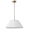 Nuvo Dover 3-Light Large Pendant White with Vintage Brass 60/7415 - alternate 1